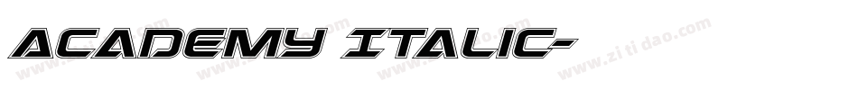 Academy Italic字体转换